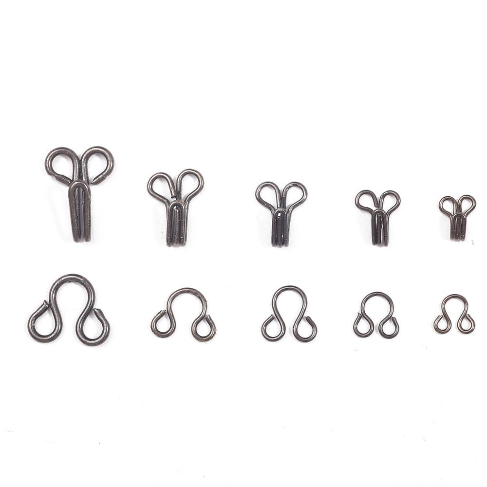 Hook Eye Fastener - 48 Stück Hemdhaken- und Ösenverschluss mit