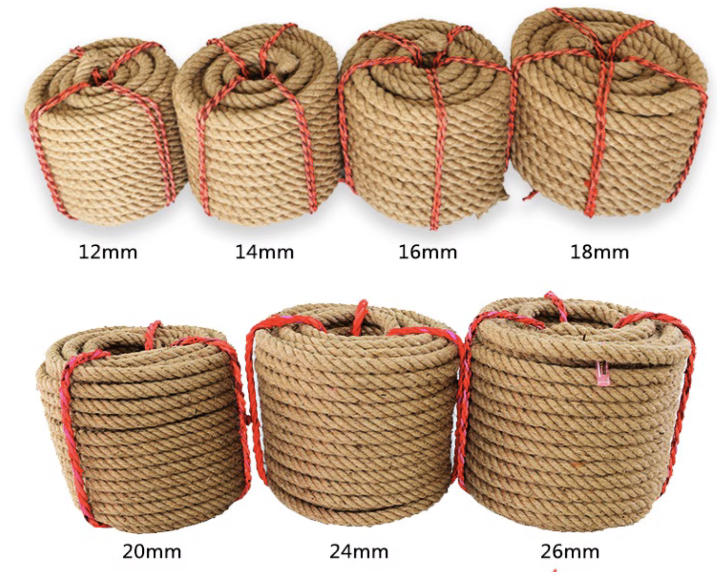 Vintage Sewing Textile - 5/6/8/10mm Vintage Jute Seil String DIY