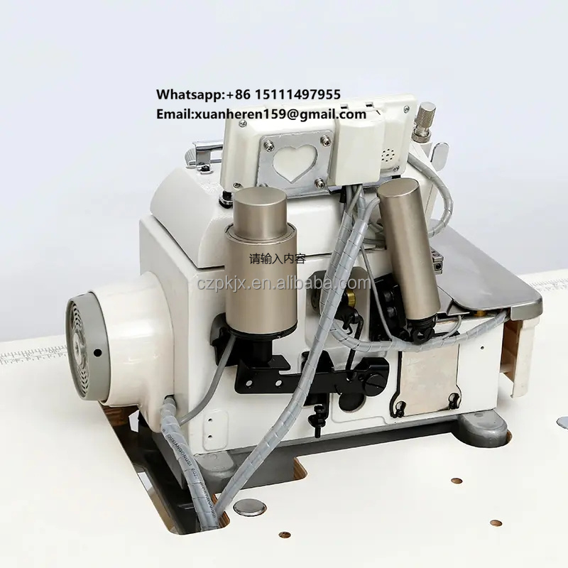 Sewing Machine Needle - Automatische Computergesteuerte 2-Nadel 4-Faden Hochgeschwindigkeits-Overlock-Nähmaschine zum