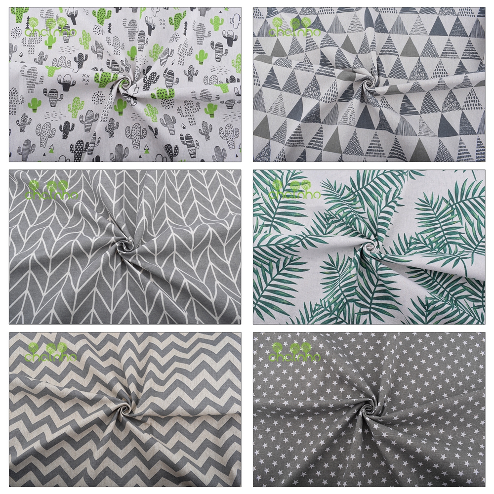 Sewing Geotextile Fabric - Chainho, bedruckter Baumwoll-Leinen-Stoff, DIY-Näh- und Quiltmaterial,