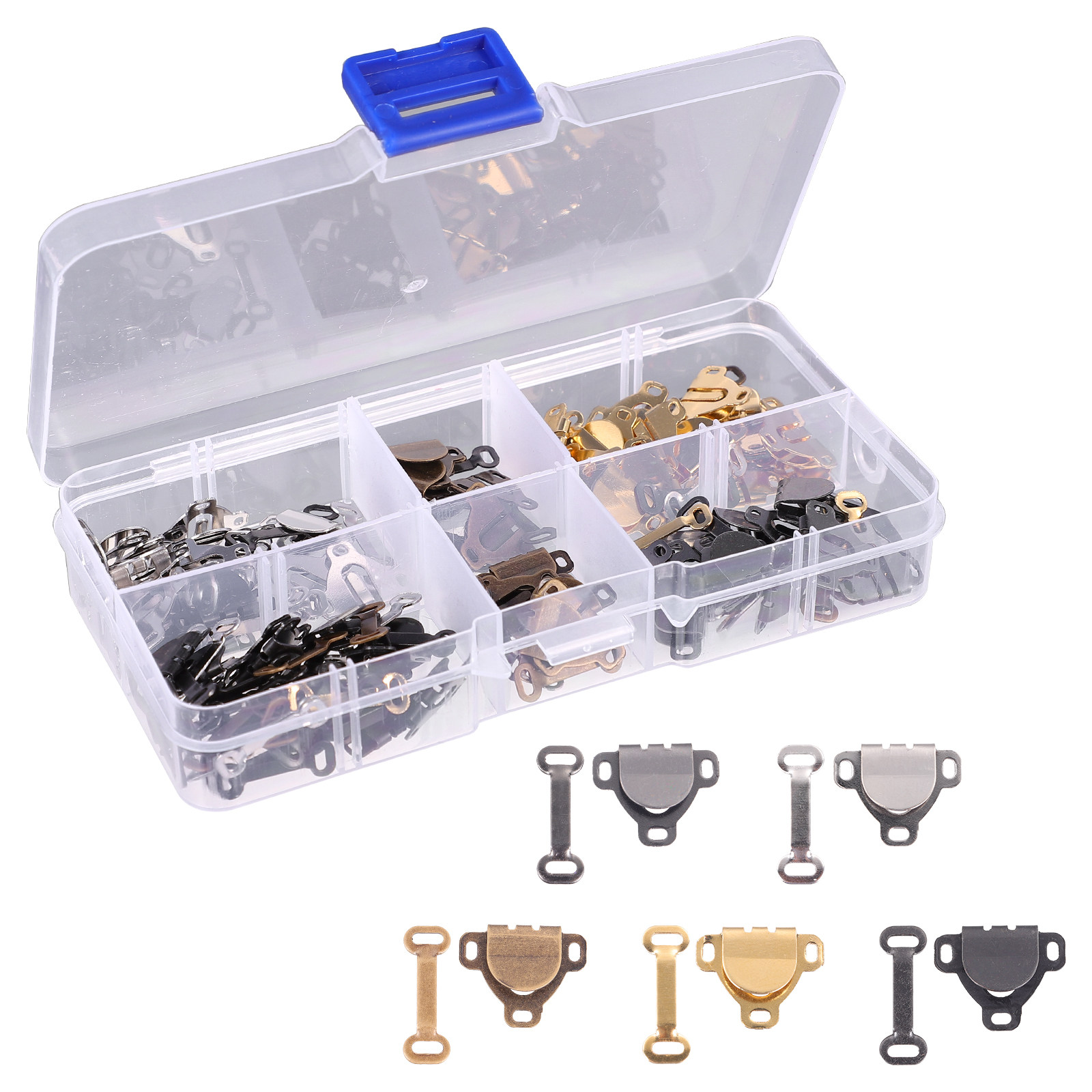 Hook Eye Fastener - 150-teiliges Set aus Haken und Ösen,