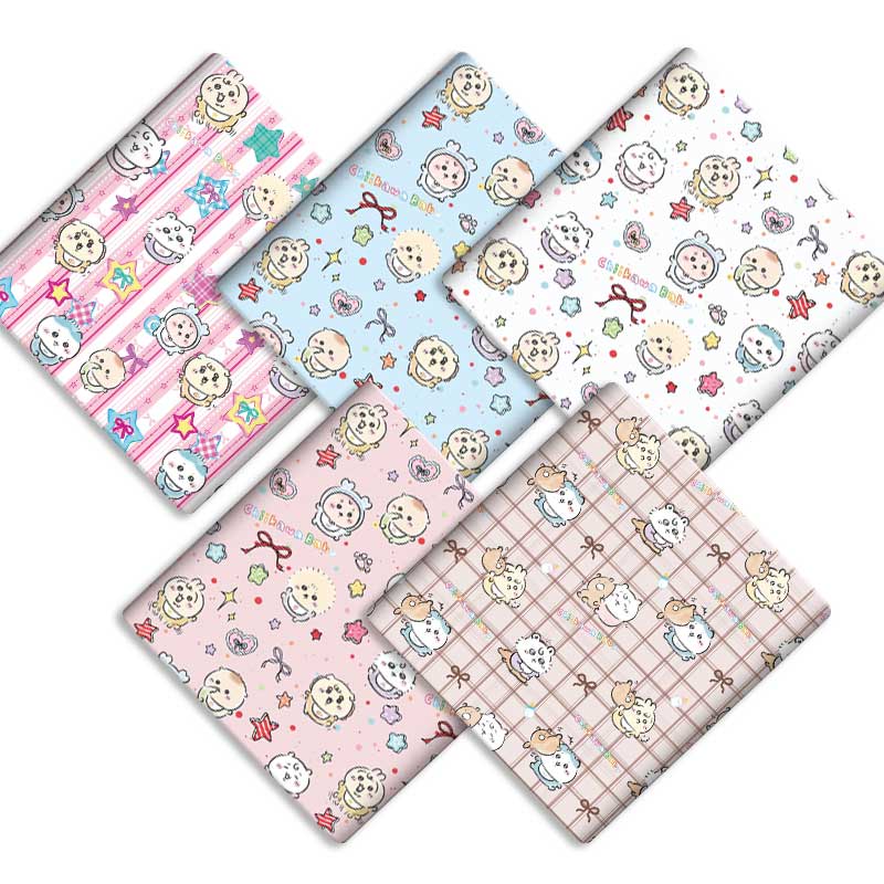 Textile For Sewing - Cartoon-Polyesterstoff 140x50cm Baumwollstoff Patchwork-Gewebe Kinder-Heimtextilien Nähstoff