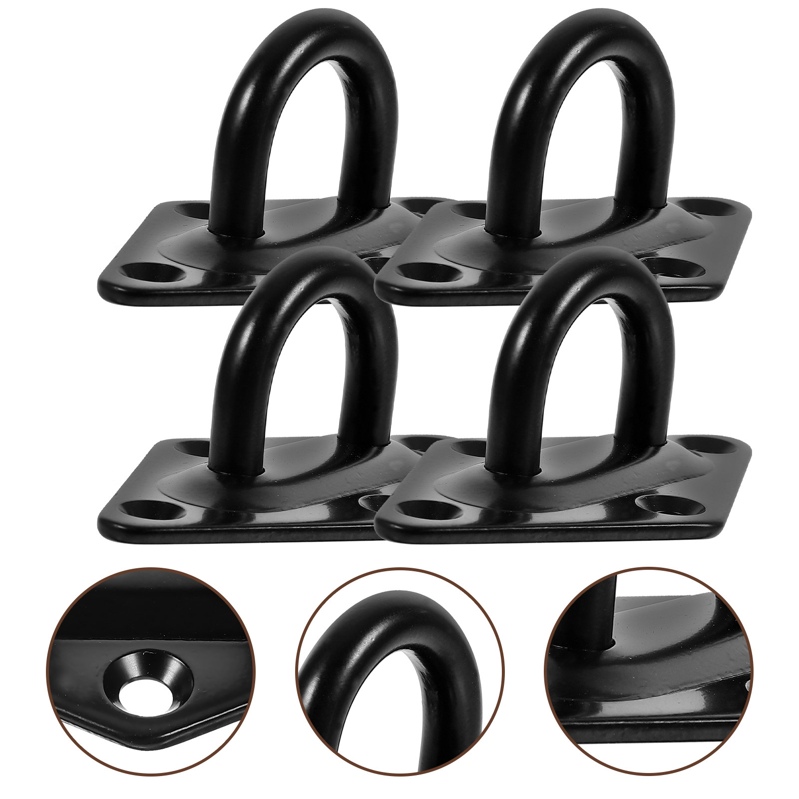 Hook Eye Fastener - Edelstahl 4-teilige Ösenplatte mit Haken, U-förmiger