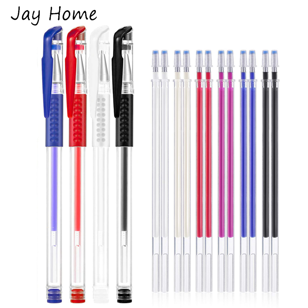 Fabric Marking Pen - 12 Stück Tinte verschwindende, wärmeableitende Stiftminen,