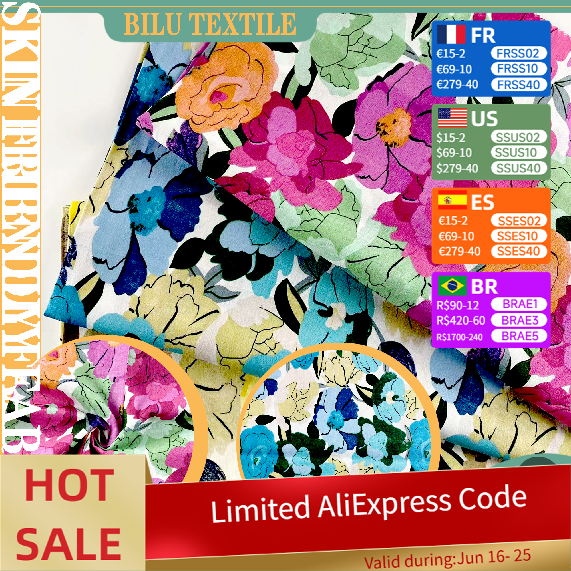 Textile For Sewing - Stoff aus 100 % Baumwolle –