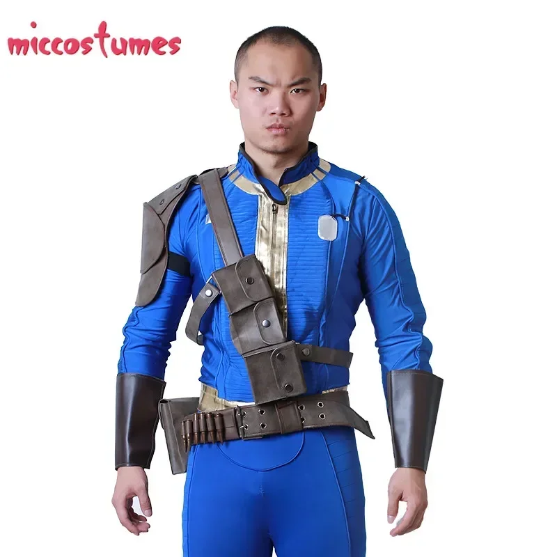 Shoulder Pad Set In - Miccostumes Unisex Survivor Vault Suit Cosplay
