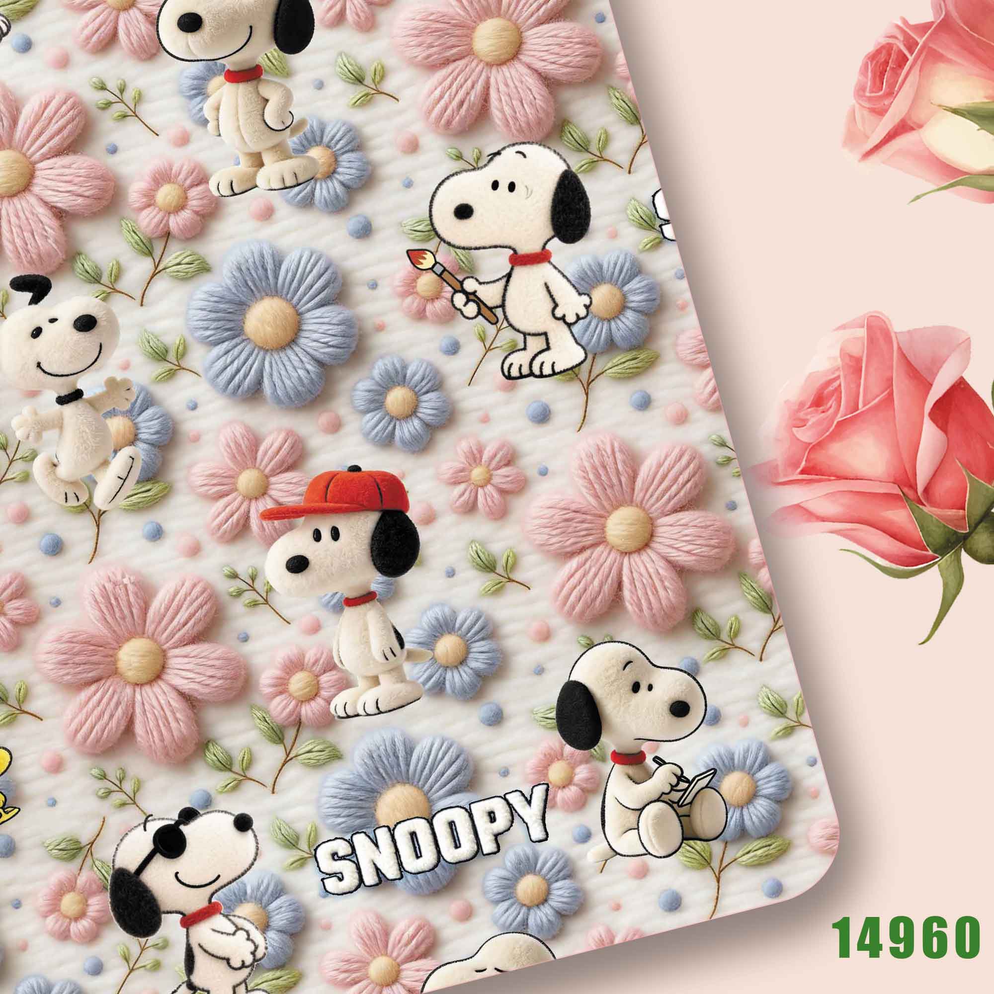 Textile For Sewing - TAKARA TOMY Snoopy Stoff 140CM Cartoon