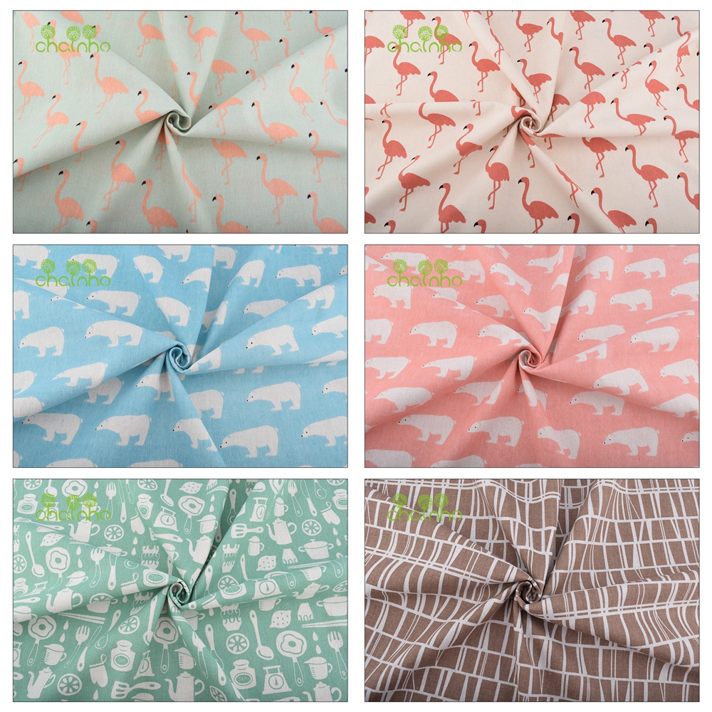 Sewing Geotextile Fabric - Chainho, bedruckter Baumwoll-Leinen-Stoff, DIY-Näh- und Quiltmaterial,