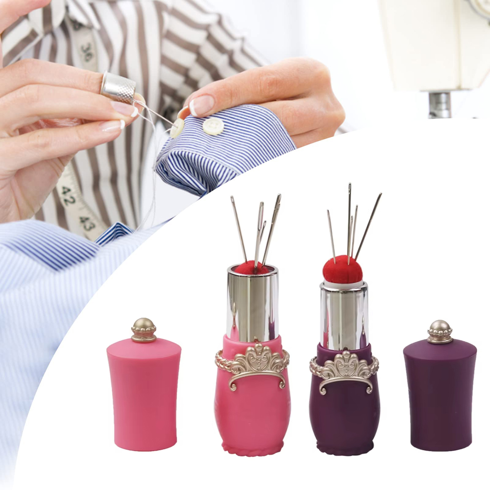 Sewing Pin Cushion - Lippenstift Pin Kissen Nähen Nadel Fall