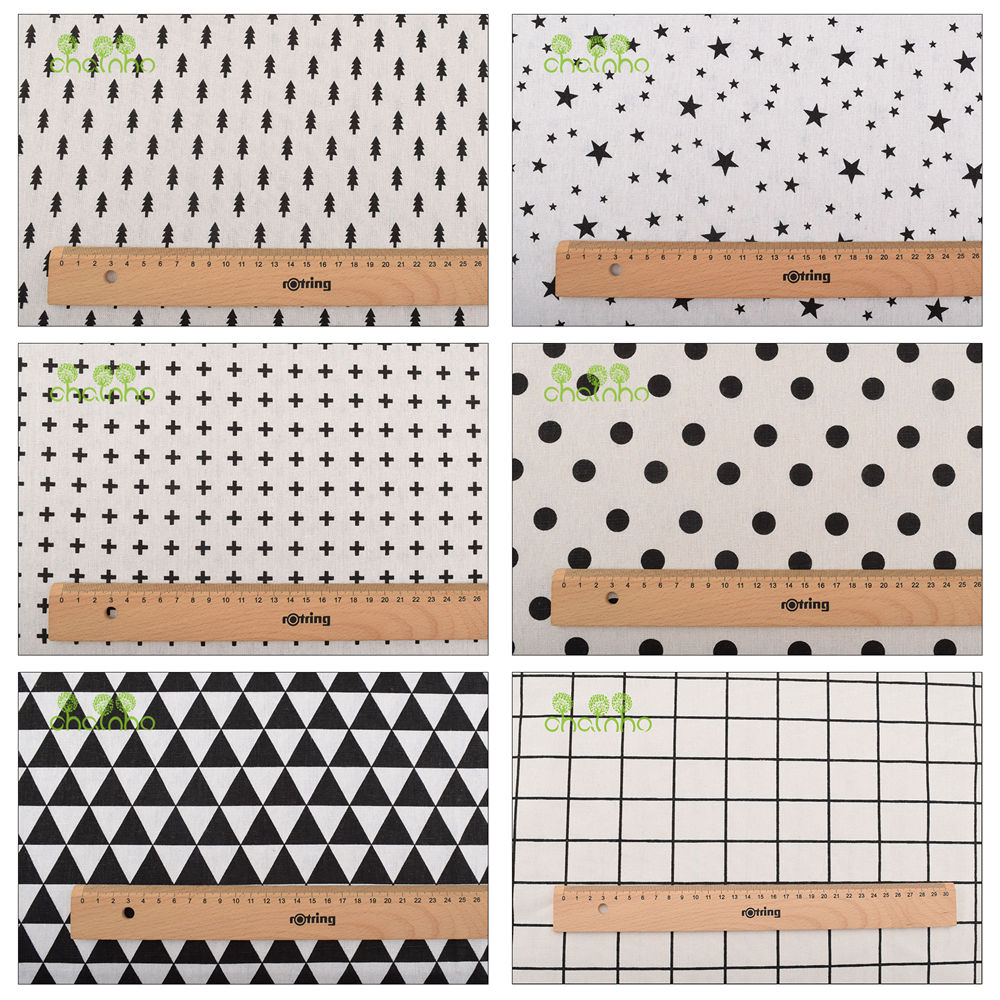 Sewing Geotextile Fabric - Chainho, bedruckter Baumwoll-Leinen-Stoff, DIY-Näh- und Quiltmaterial,