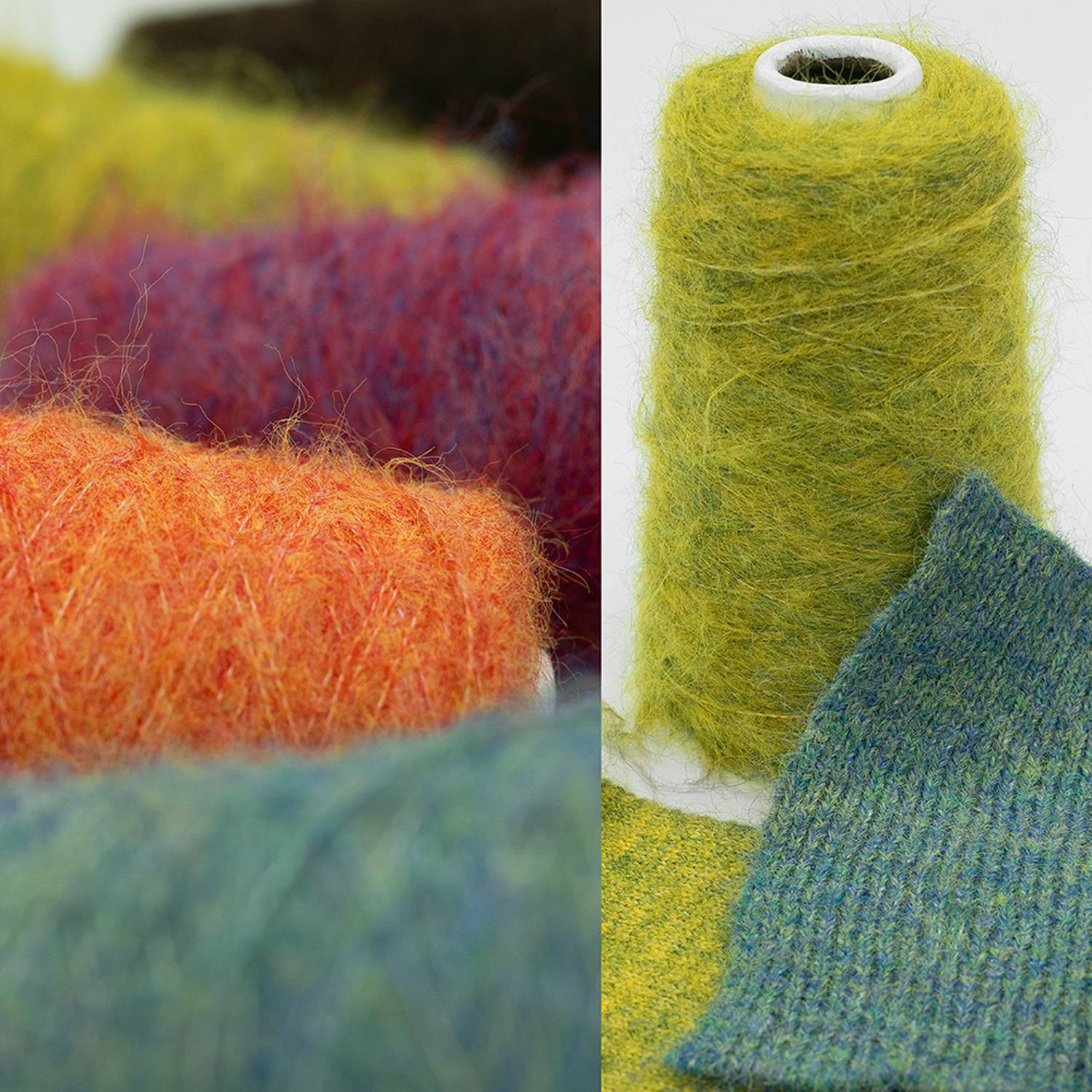 Sewing Recycling - Meliertes flauschiges Kunst-Alpaka-Garn, 50 g und