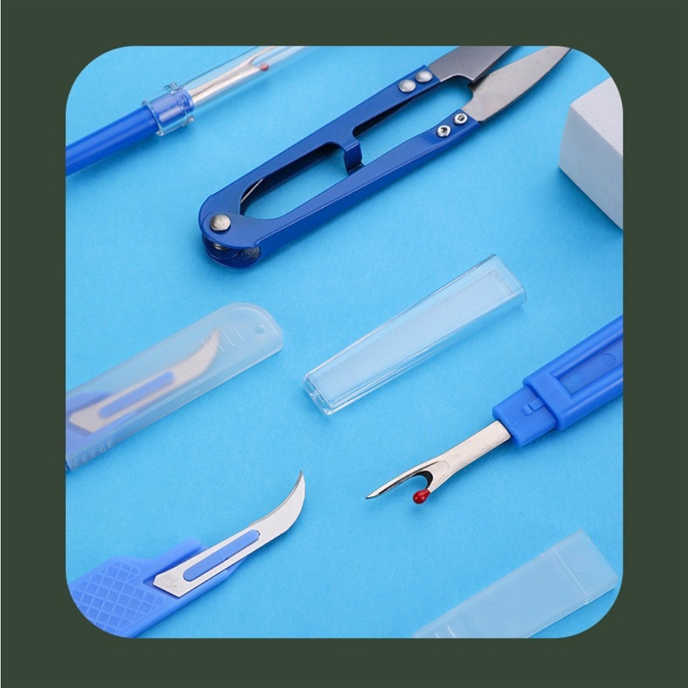 Sewing Kit - 1/2/3/5-teiliges Nähfaden-Entfernungs-Werkzeugset mit Nahttrenner und Schere