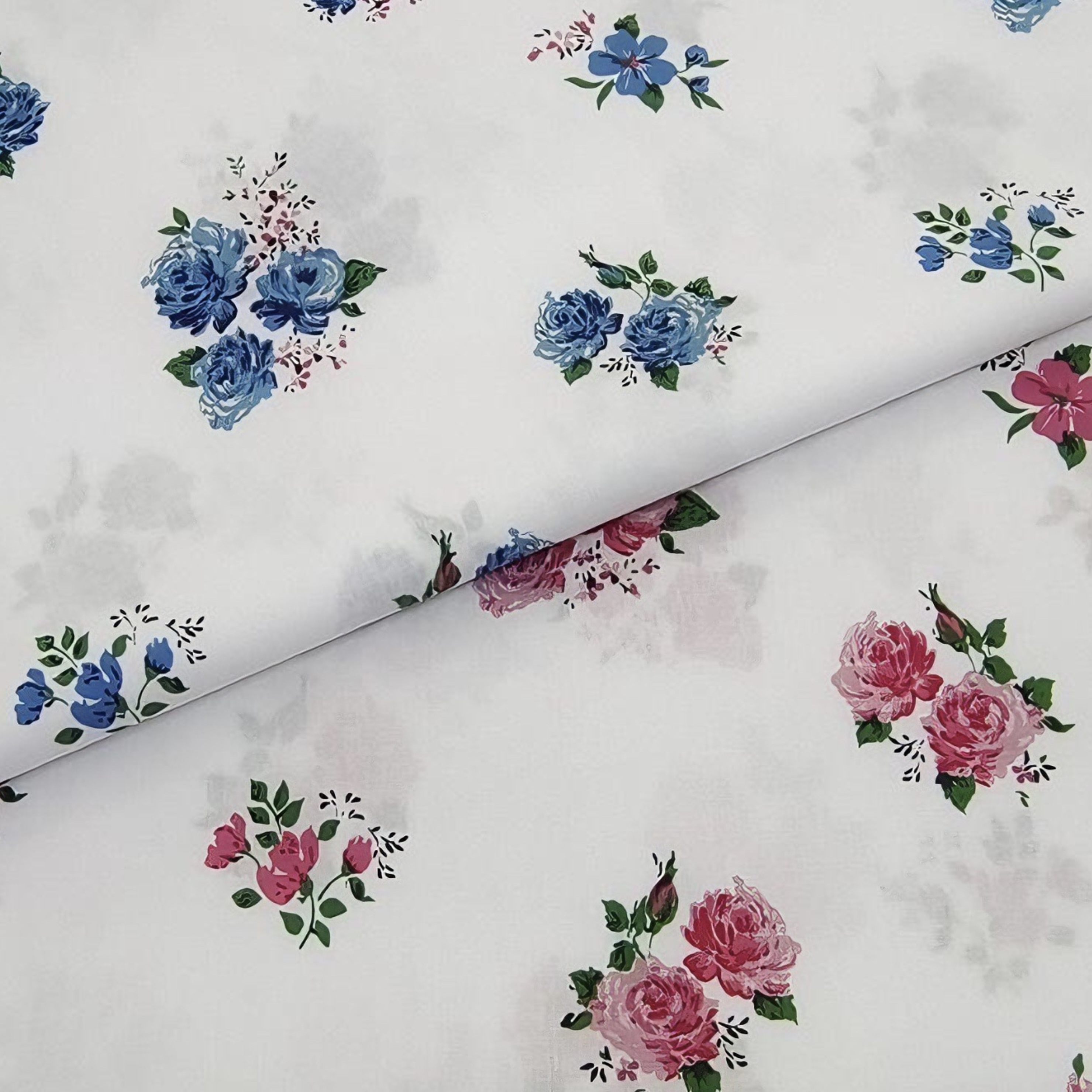 Vintage Sewing Textile - 145 x 50 cm Vintage-Baumwollstoff mit