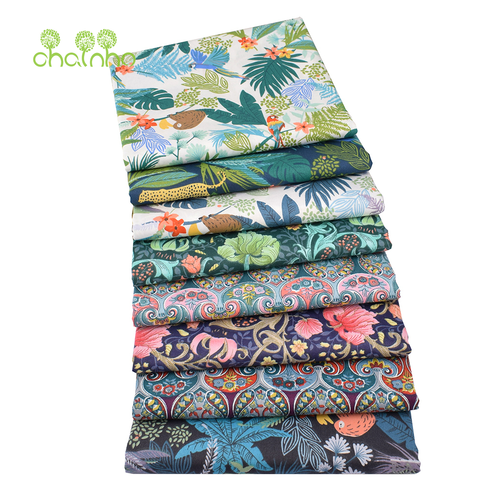 Textile For Sewing - Chainho, Gedruckt Twill Baumwolle Stoff, Cartoon