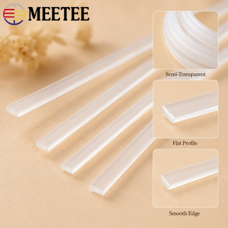 Textile Sewing Support - 20 Meter 4-12mm Transparentes PP-Kunststoff Korsett-Stützband