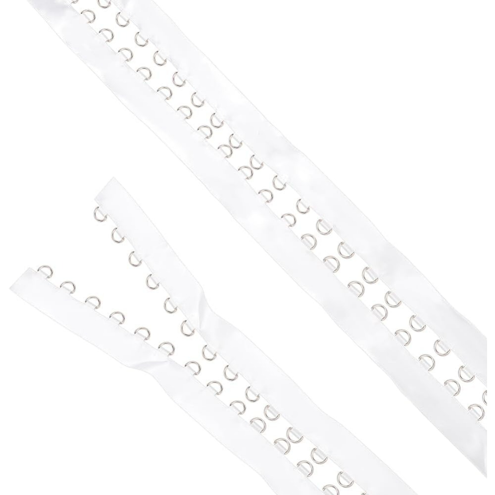 Sewing Kit - 4 Yards weißer Ösenbesatz mit D-Ringen