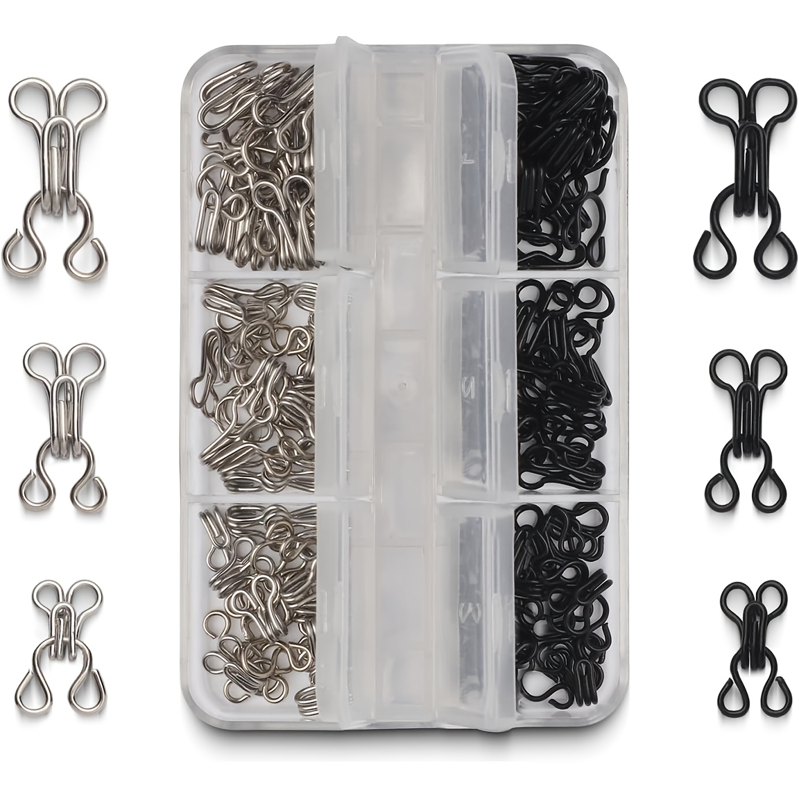 Hook Eye Fastener - Unsichtbare Kragenhaken und Ösen Metall-Verdeckte-Verschlüsse Set