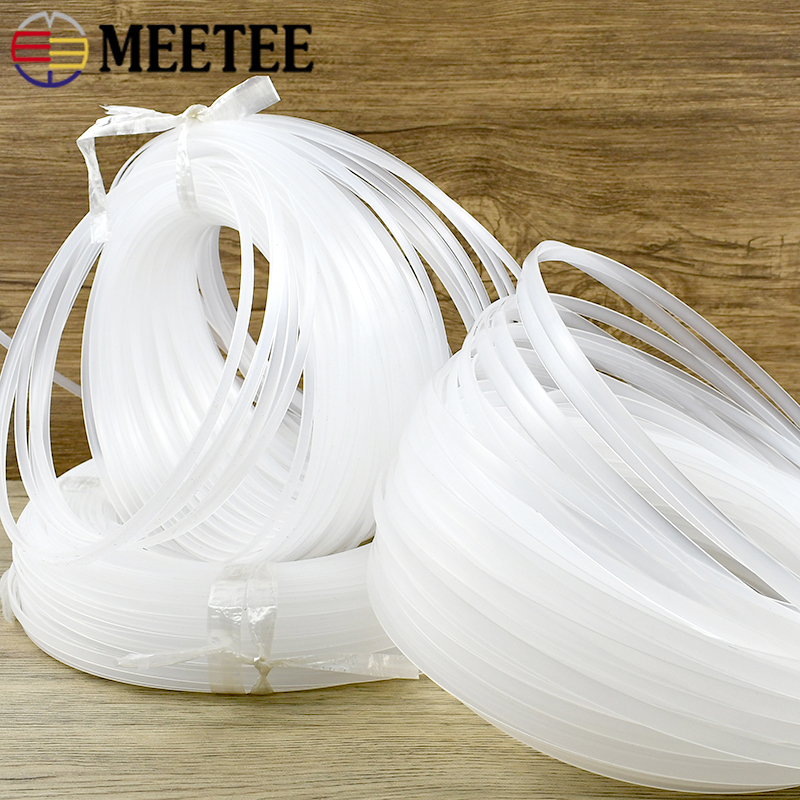 Textile Sewing Support - 10/20M Transparentes Nähband aus Kunststoff 4-12mm