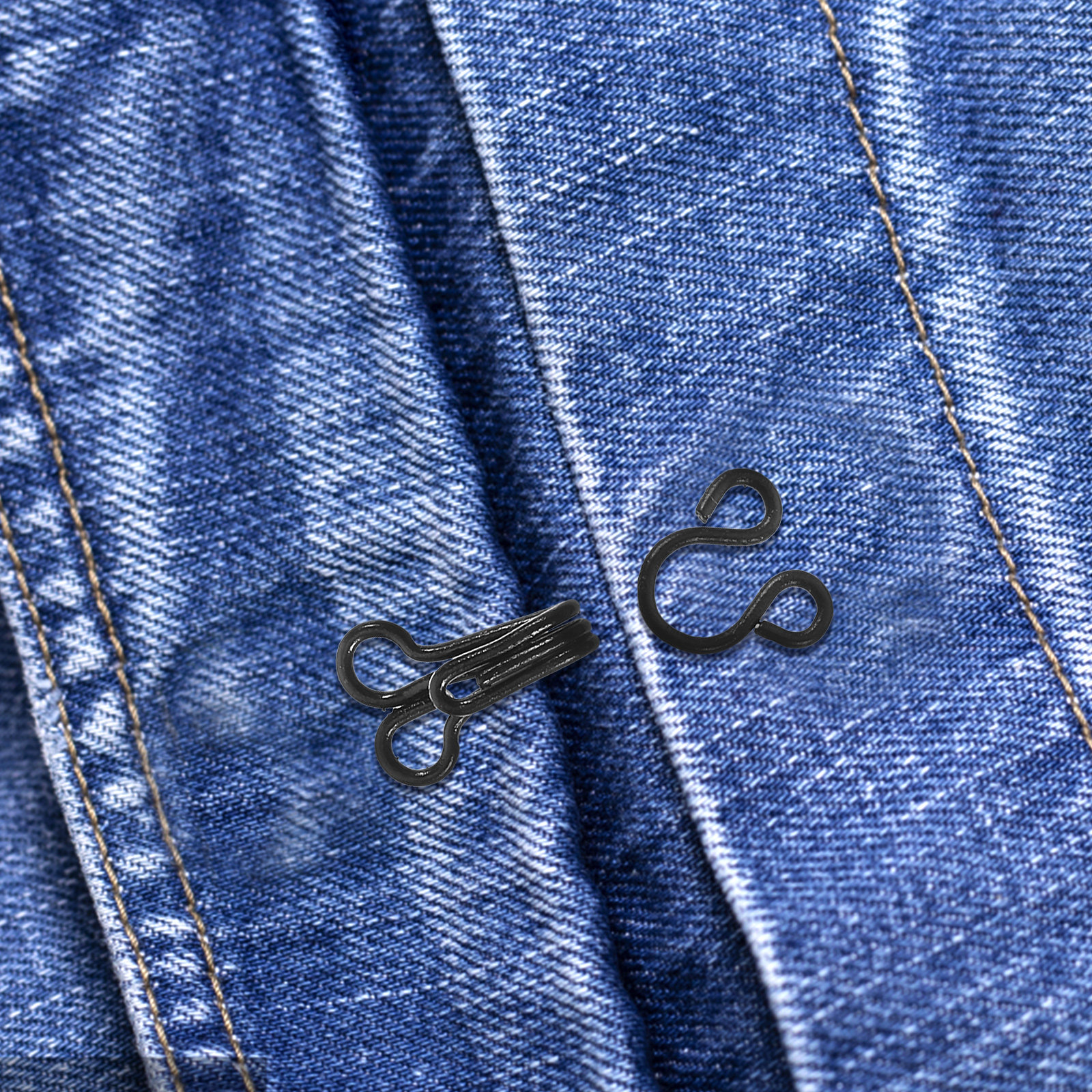 Hook Eye Fastener - 50 Stück Einfach zu Nähende Haken-und-Ösen-Verschlüsse