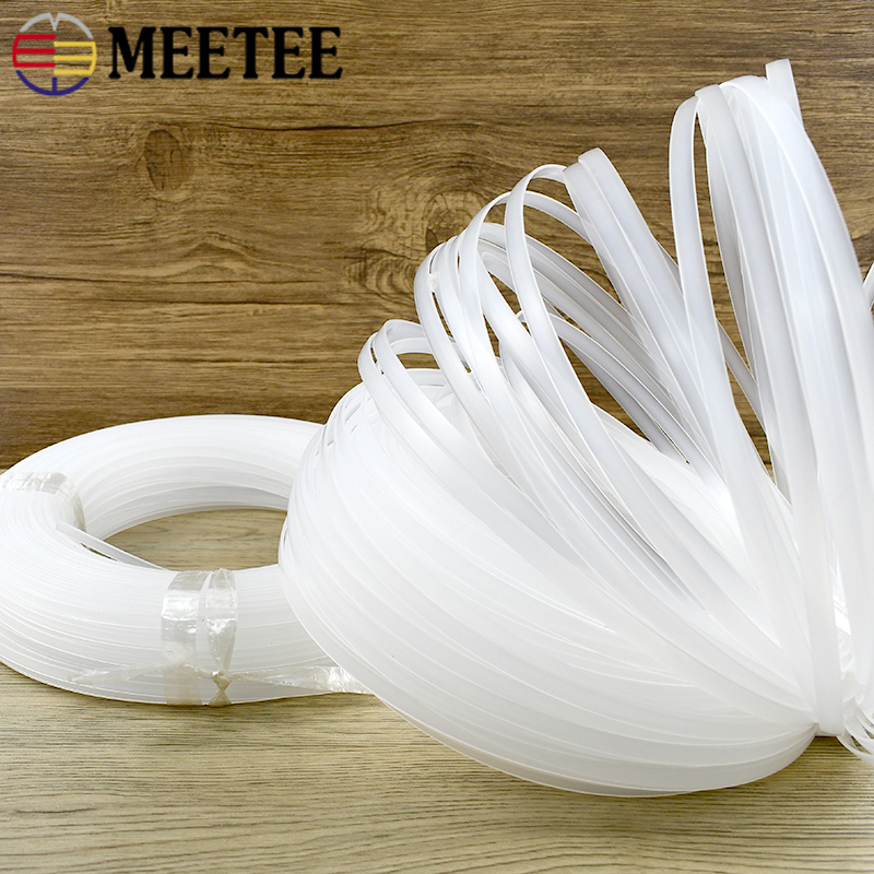 Textile Sewing Support - 10M Meetee 4-12mm Klar PP Kunststoff