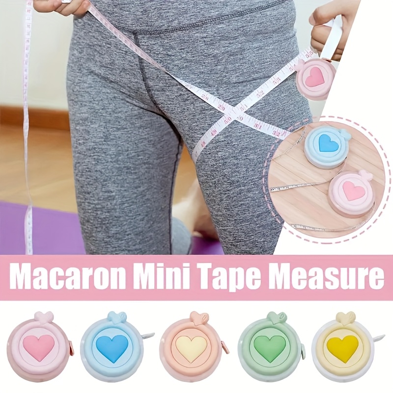 Sewing Recycling - 1,5m Mini-Softmaßband, modisch, recycelbar, mit Ein-Klick-Funktion,