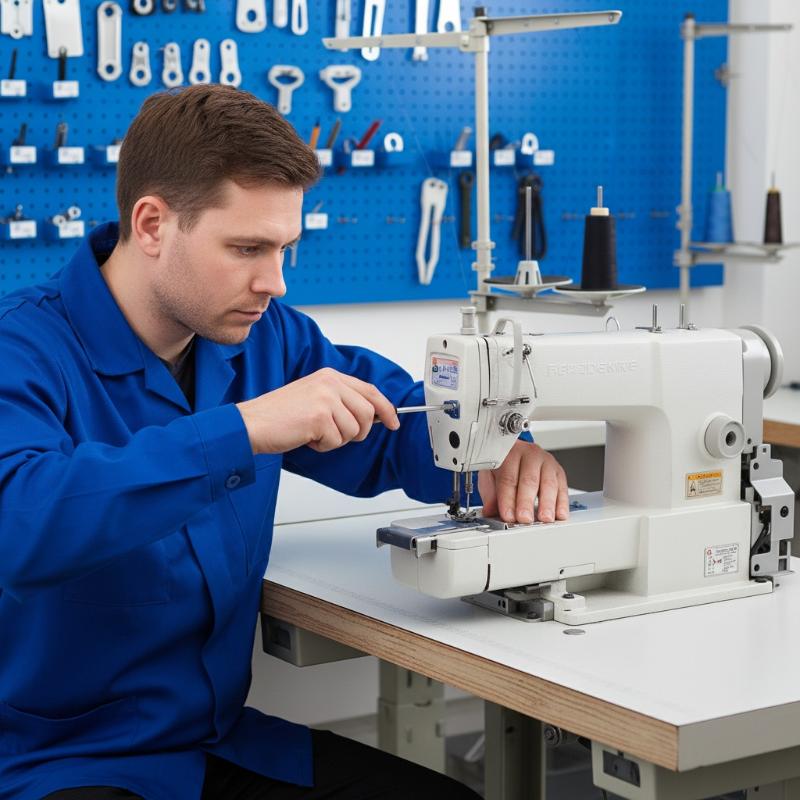 Textile For Sewing - Dreinadel-Fünf-Faden-Zickzack-Nähfuß-Set für Industrienähmaschinen mit Einstellbarer Breitenführung