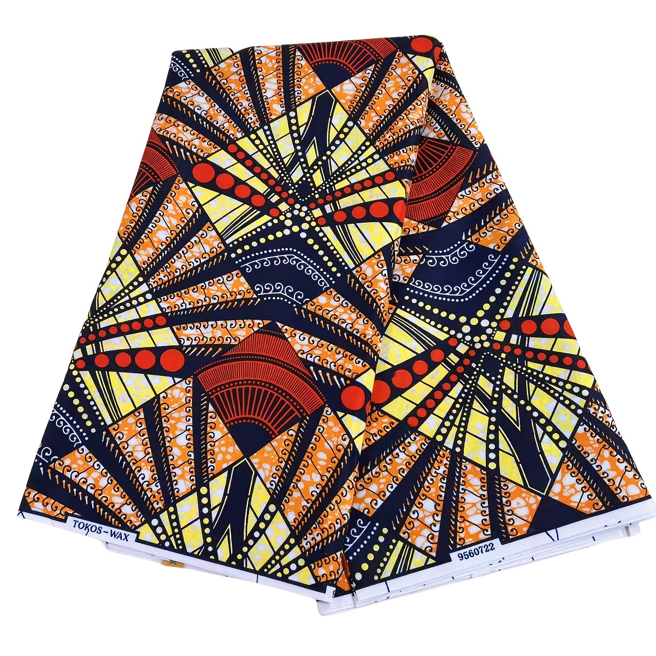 Sewing Geotextile Fabric - 6 Yards afrikanischer ethnischer Wachsdruckstoff mit