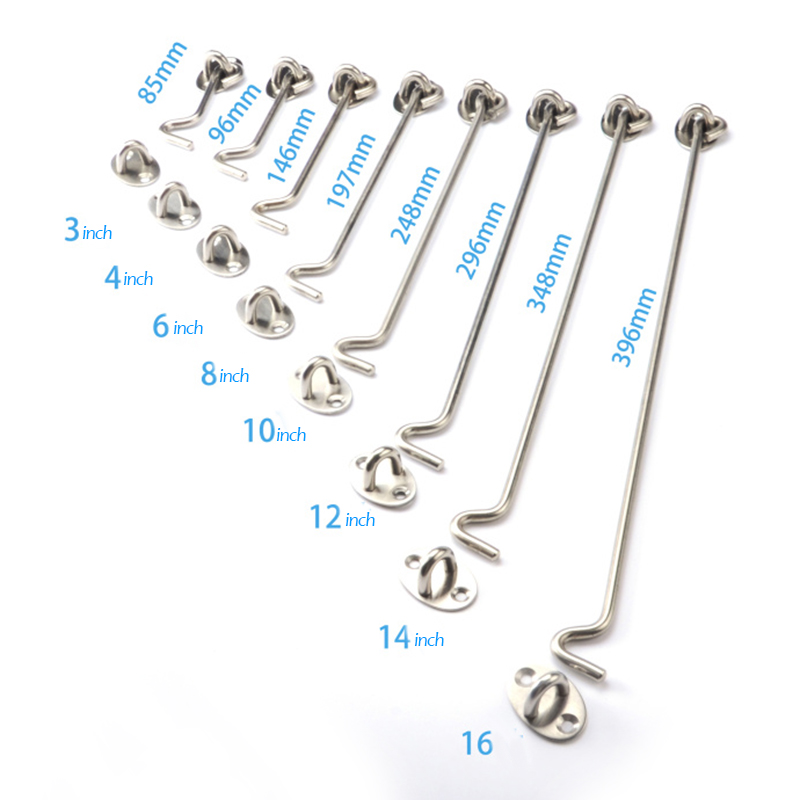 2 Stück Fensterhaken im alten  – Hook Eye Fastener Bewertung und Preis