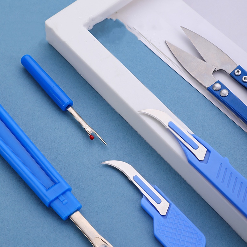 5-teiliges blaues Nähmaschinen – Sewing Kit Bewertung und Preis