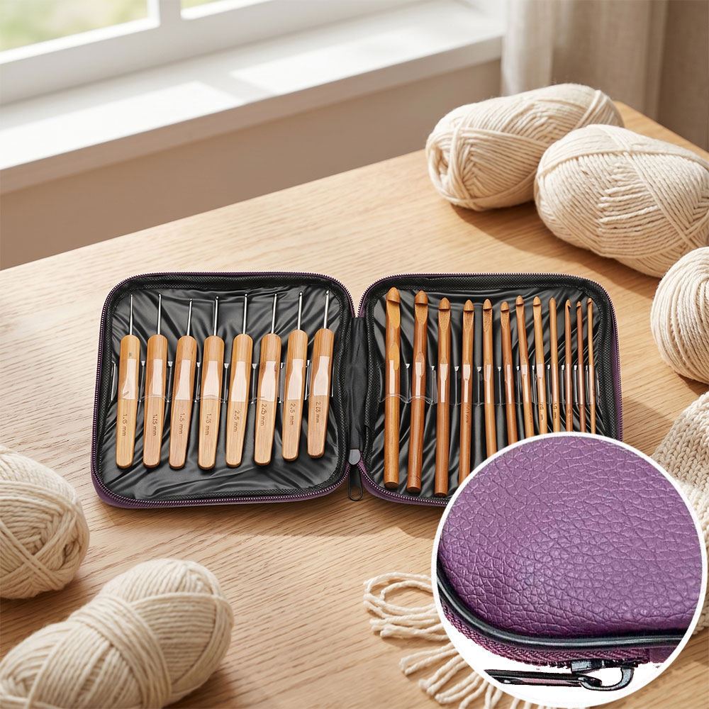 74-teiliges Bambus-Häkelnadel- – Sewing Kit Bewertung und Preis