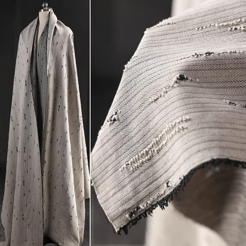 Gestreifter Denim-Baumwoll-Jac – Sewing Recycling Bewertung und Preis
