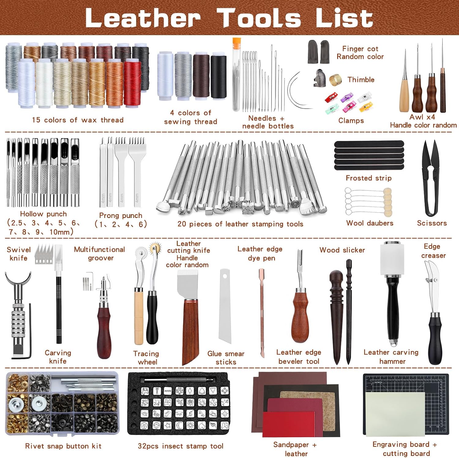 Lederbearbeitungs-Set mit Werk – Sewing Kit Bewertung und Preis