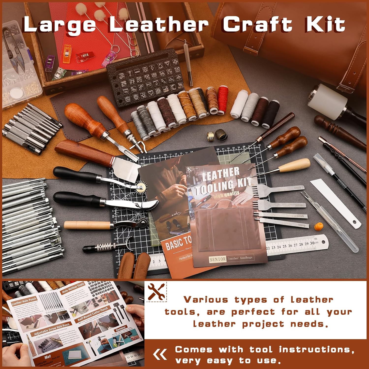 Lederbearbeitungs-Set mit Werk – Sewing Kit Bewertung und Preis