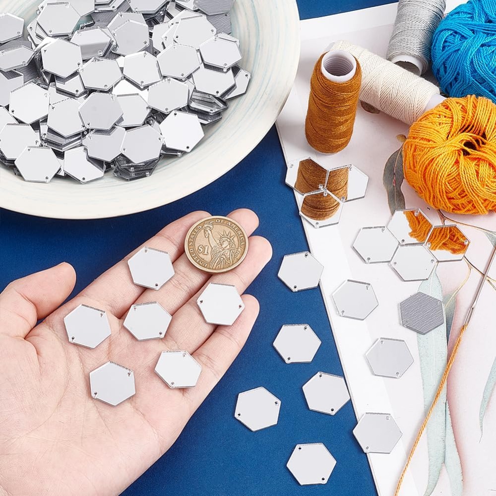 200 Stück sechseckige Spiegel  – Sewing Kit Bewertung und Preis