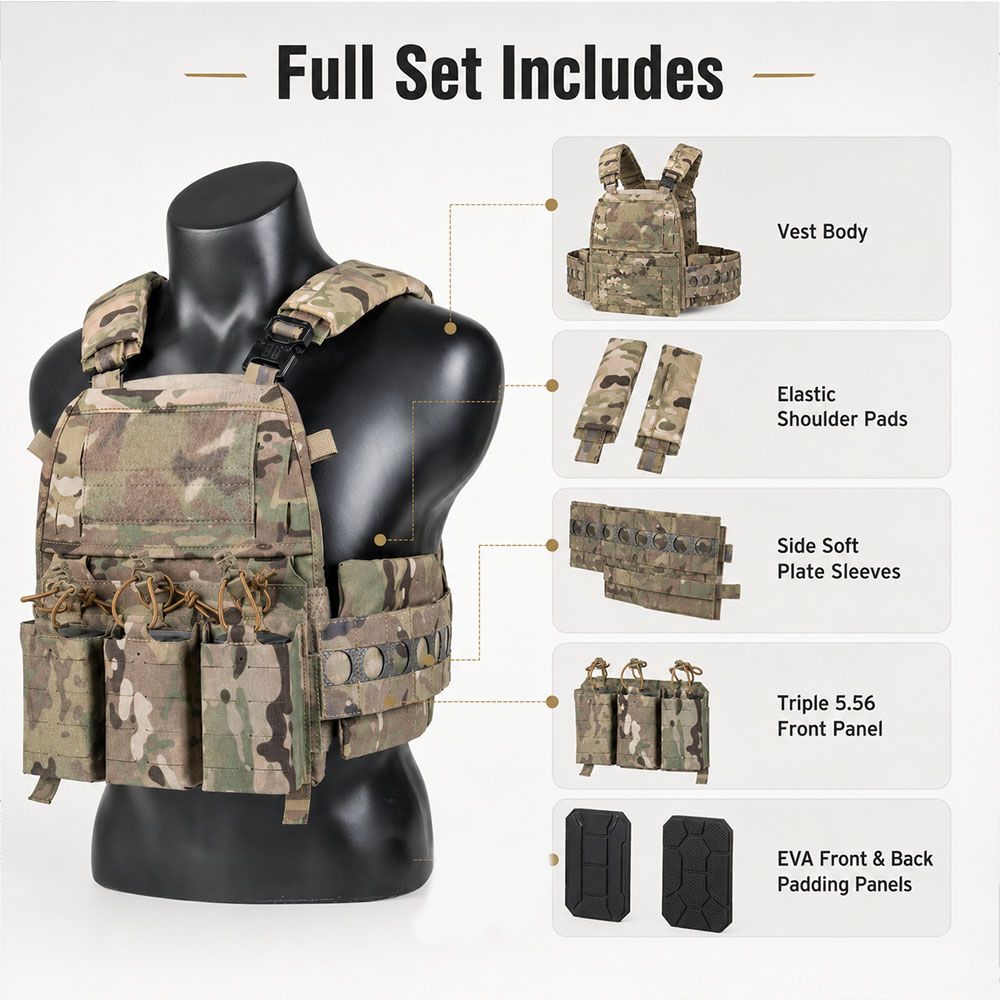 Taktisches Westen-Set MOLLE Ch – Shoulder Pad Set In Bewertung und Preis