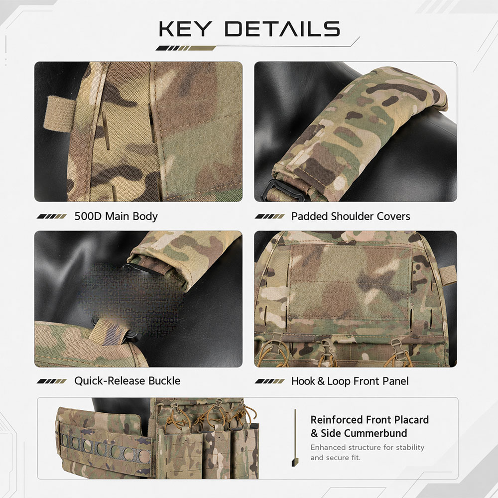 Taktisches Westen-Set MOLLE Ch – Shoulder Pad Set In Bewertung und Preis