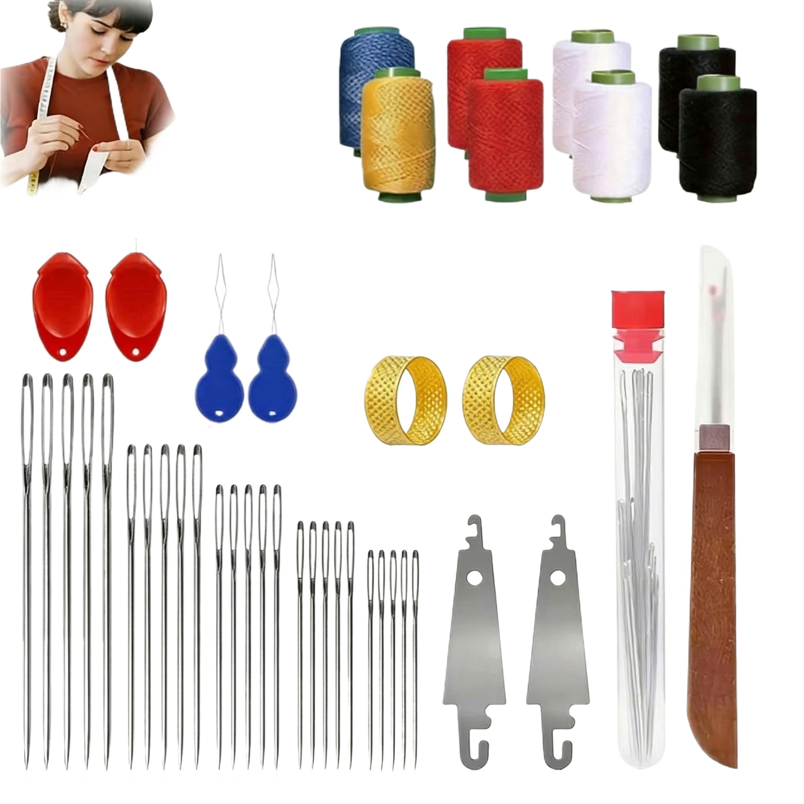 43-teiliges Großöhr-Nähnadel-S – Sewing Kit Bewertung und Preis