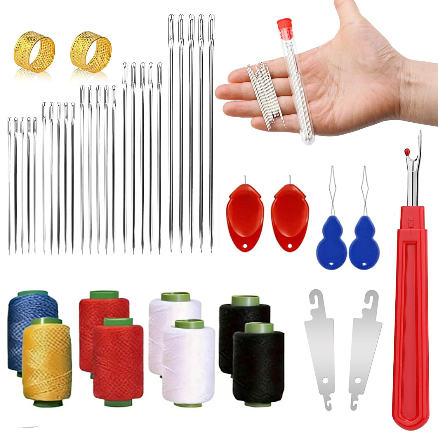43-teiliges Großöhr-Nähnadel-S – Sewing Kit Bewertung und Preis