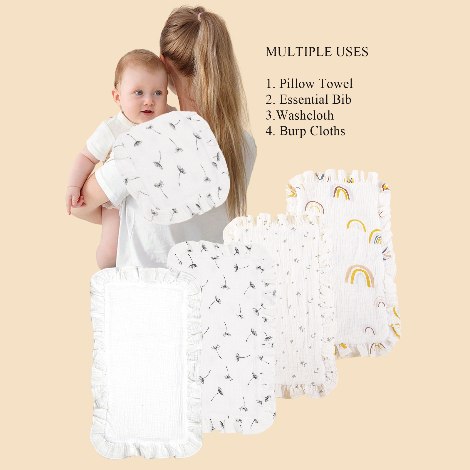 4 teile/satz weiche Musselin B – Shoulder Pad Set In Bewertung und Preis