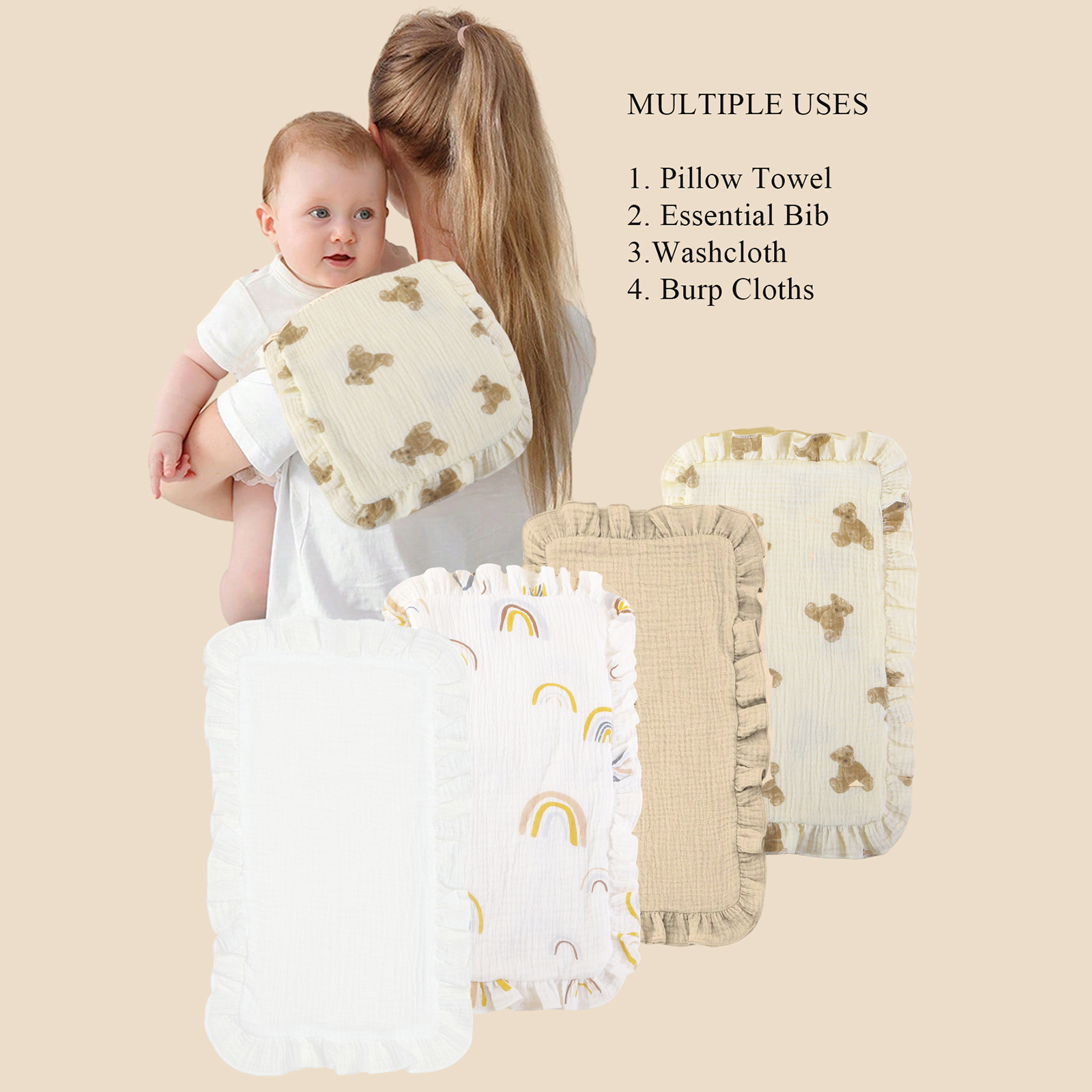 4 teile/satz weiche Musselin B – Shoulder Pad Set In Bewertung und Preis