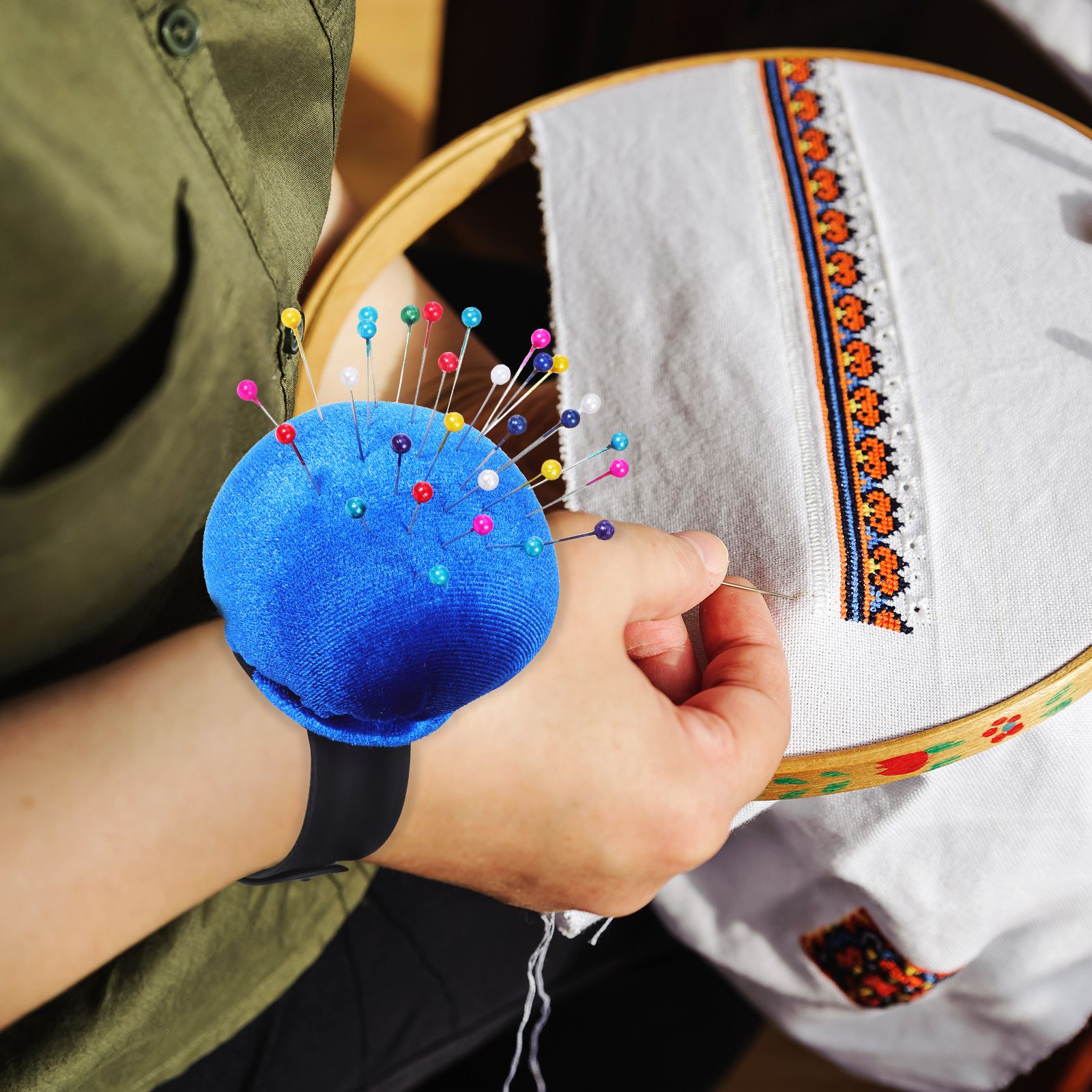 Handgelenk Nadel Kissen Nähen  – Sewing Pin Cushion Bewertung und Preis