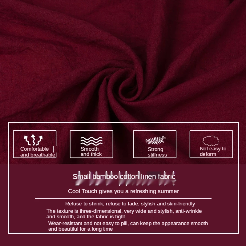 Dünne Bambus Leinen Baumwolle  – Vintage Sewing Textile Bewertung und Preis