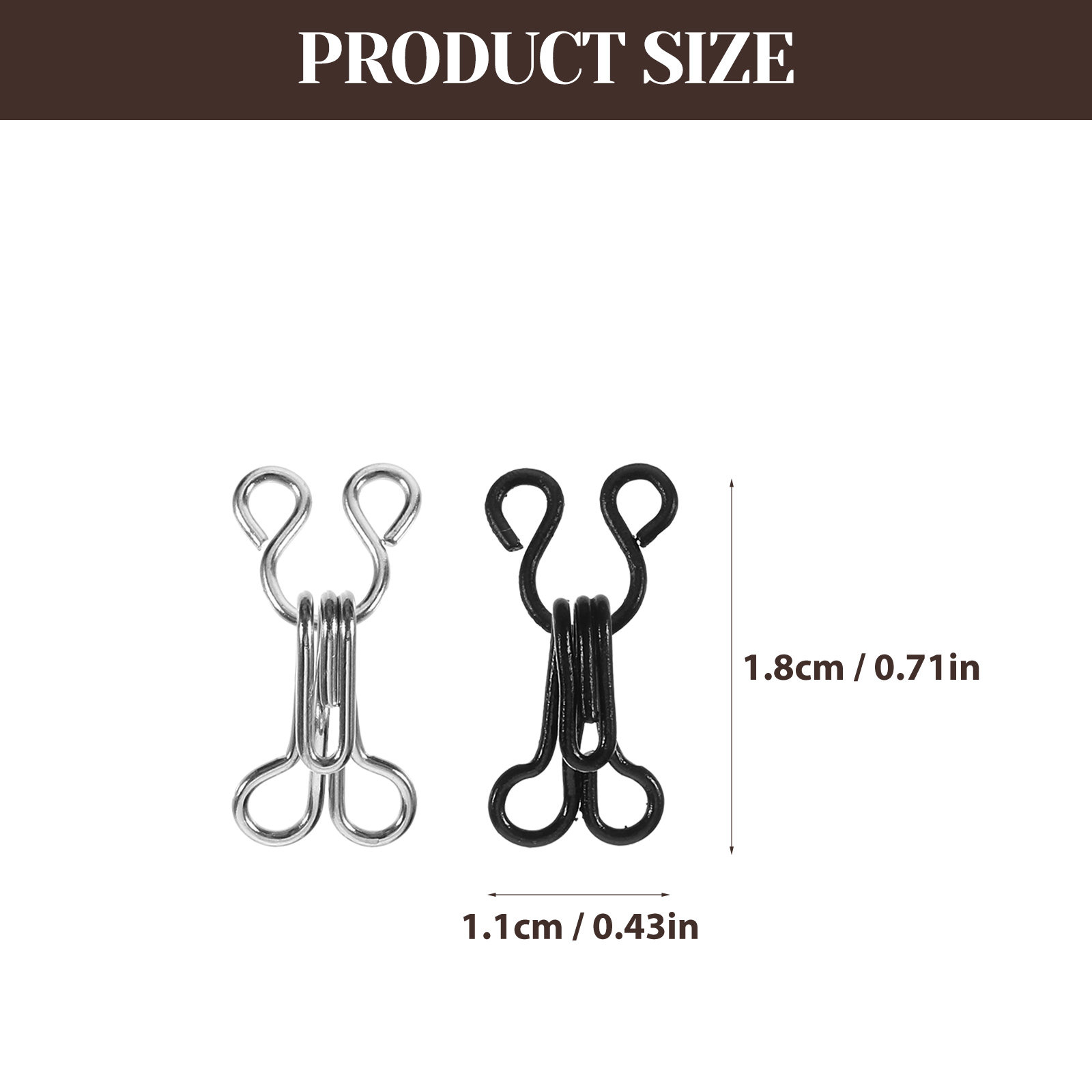 50 Stück Einfach zu Nähende Ha – Hook Eye Fastener Bewertung und Preis