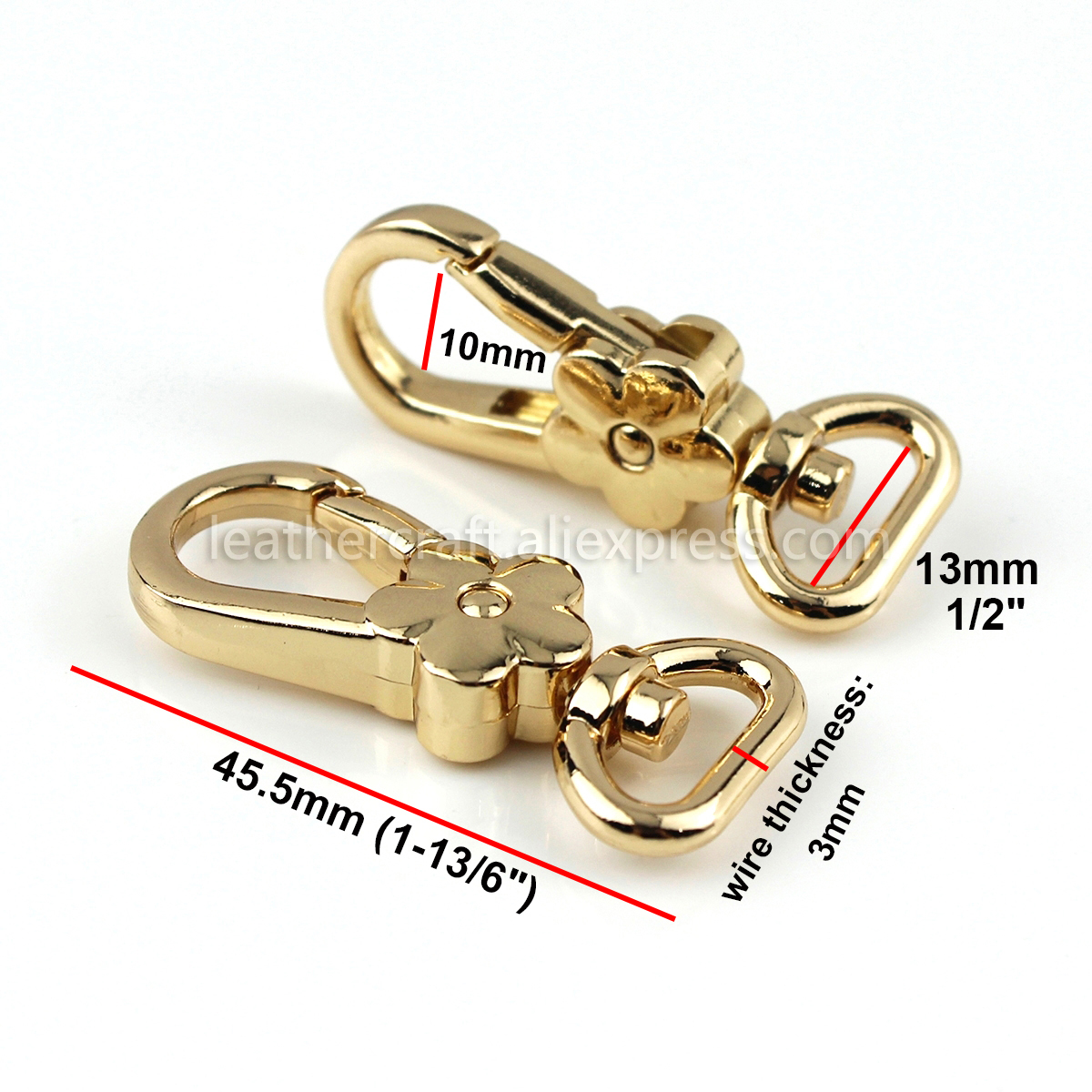 1x Metall Blume Form Swivel Au – Hook Eye Fastener Bewertung und Preis