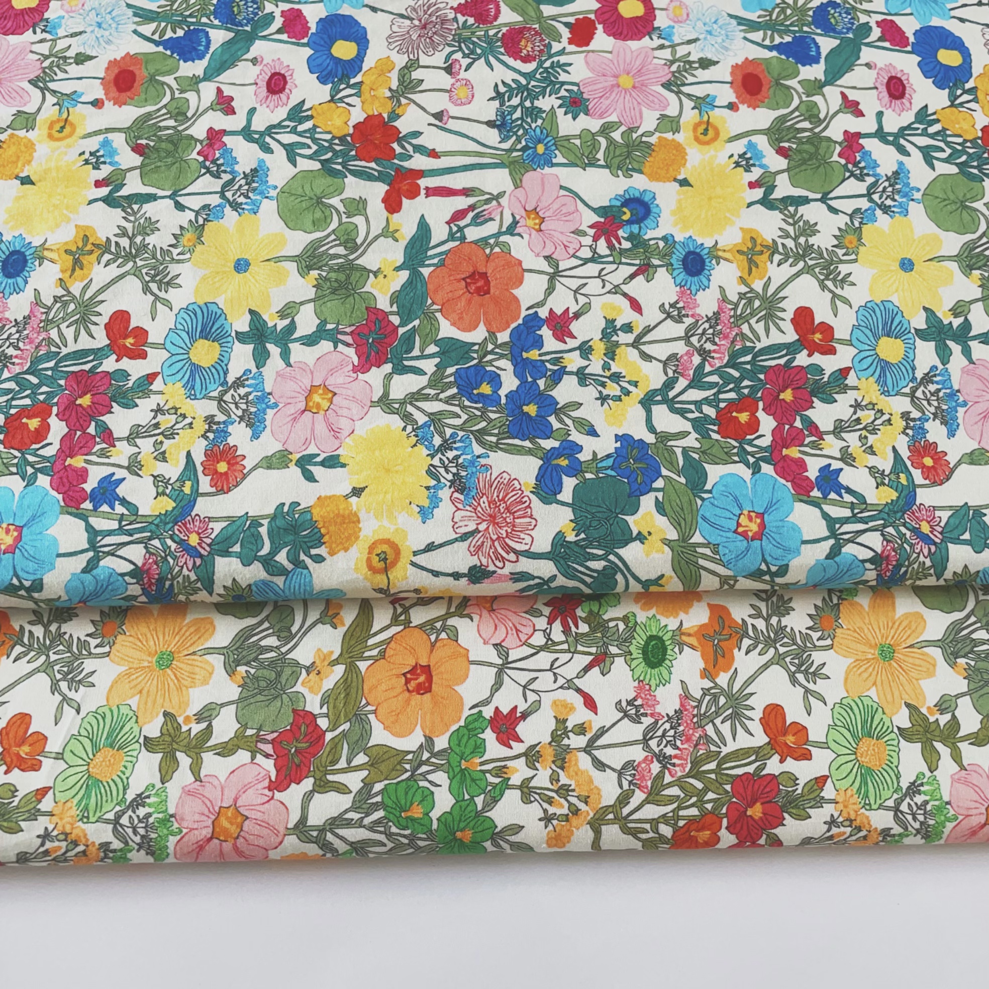 Vintage-Baumwollstoff mit Blum – Vintage Sewing Textile Bewertung und Preis